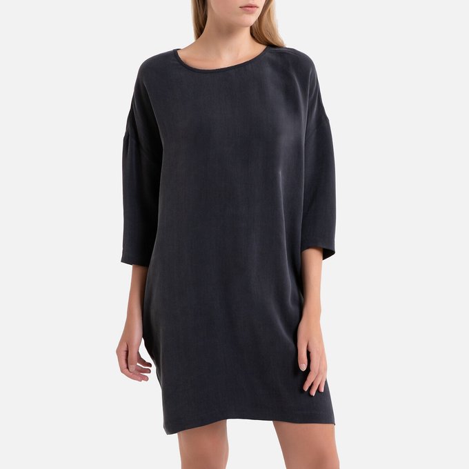 charcoal shift dress