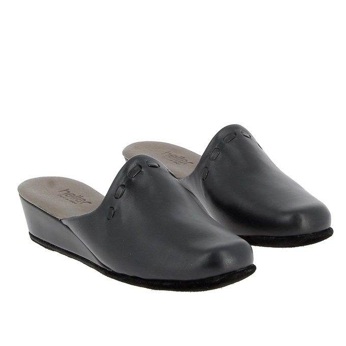 mule compensée noir