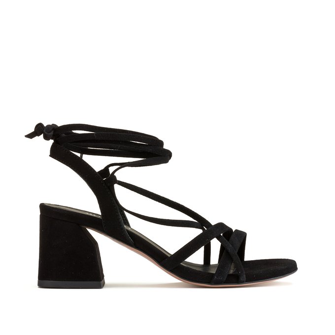 Suede Heeled Sandals