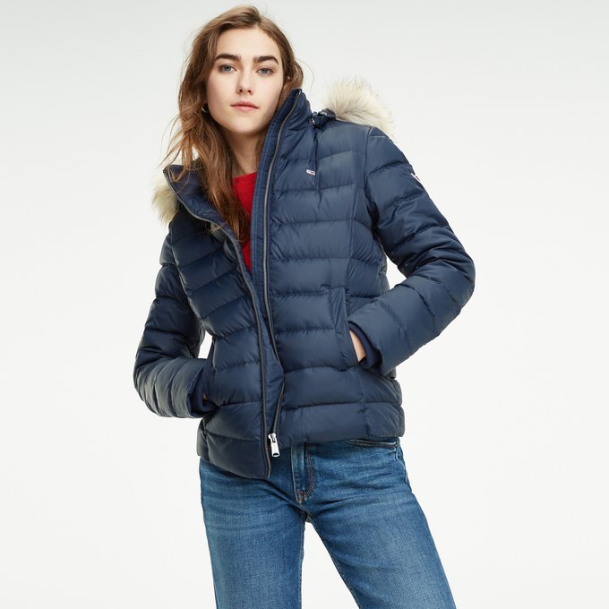 modern hooded coat tommy jeans