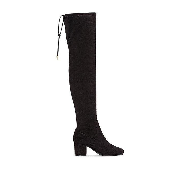 Gina stretch faux suede knee-high boots 