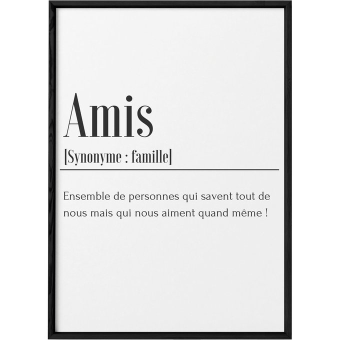 Affiche Definition Amis