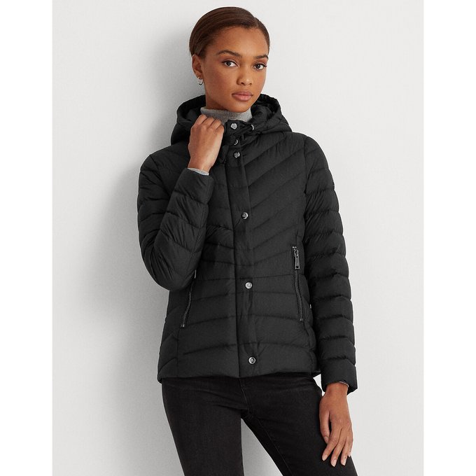 lauren ralph lauren quilted hooded parka jacket