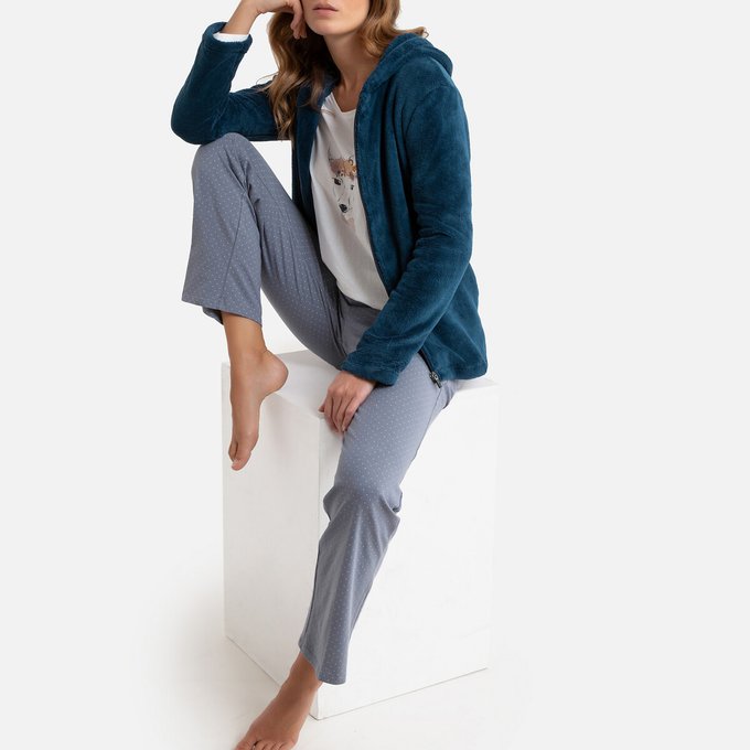 3 piece pajama set with cardigan