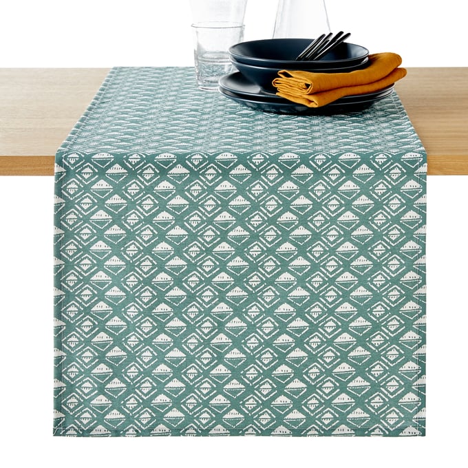 Caminho de mesa estampado, antinódoas, Lodge