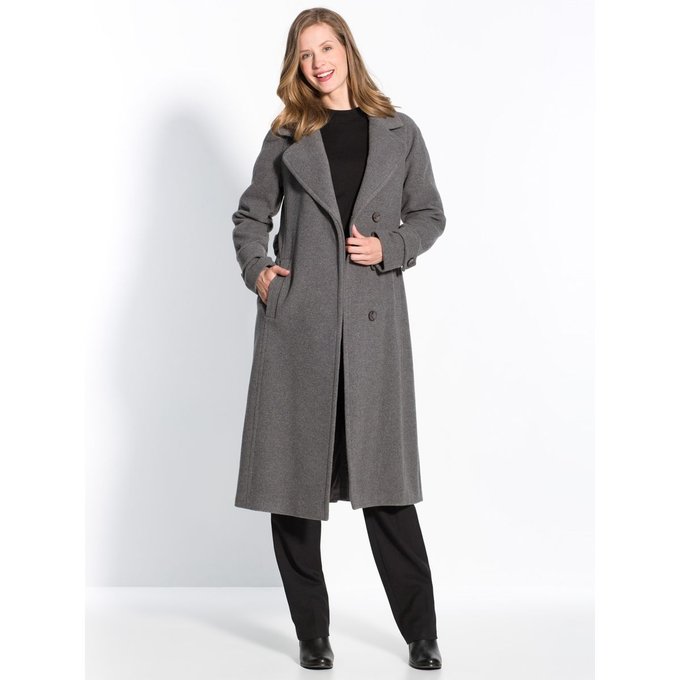 Manteau Les Essentiels | La Redoute Manteau 34 drap de laine et cachemire Balsamik