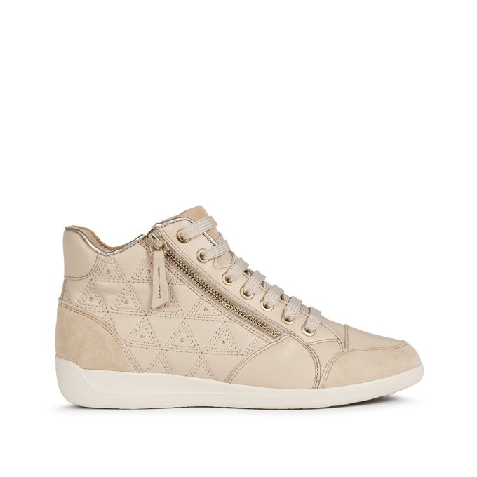 geox myria leather trainers