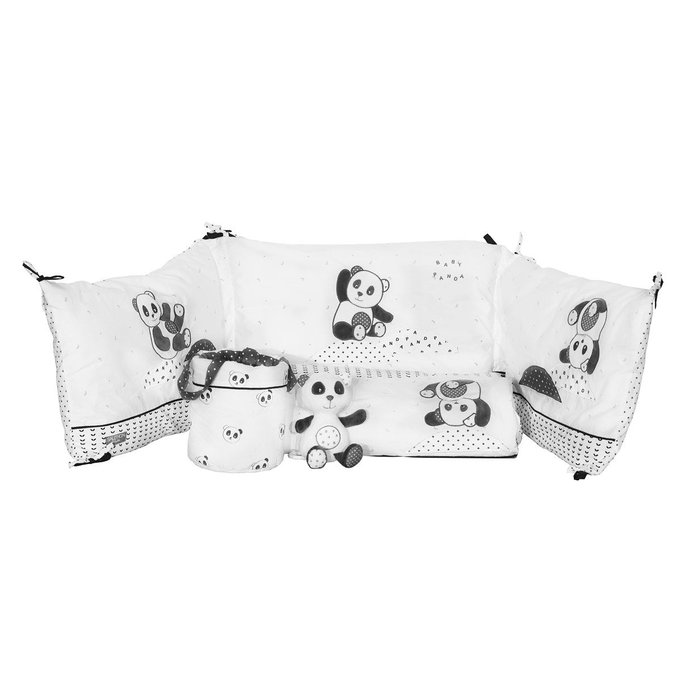 Tour De Lit Panda Chao Chao Blanc Sauthon Baby Deco La Redoute Tour De Lit Panda Chao Chao Blanc Sauthon Baby Deco La Redoute