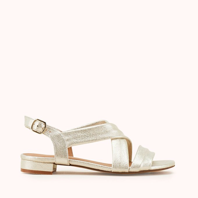 Vassio Leather Flat Sandals