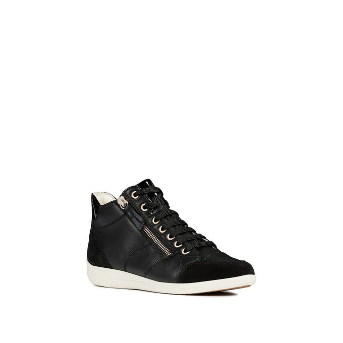 geox myria leather trainers