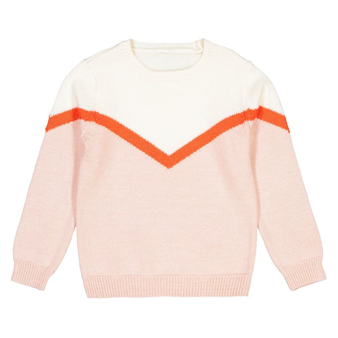 fine knit pink jumper