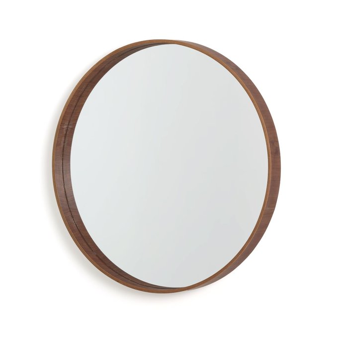 Miroir Rond Noyer Alaria Noyer La Redoute Interieurs La Redoute