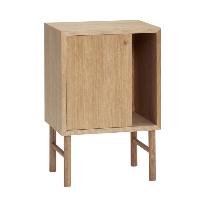 Table De Chevet Rangement Design Epure Bois Chene Bois Clair