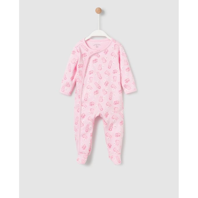 Grenouillere Imprime Chats Rose Cotton Juice La Redoute Grenouillere Imprime Chats Rose Cotton Juice La Redoute