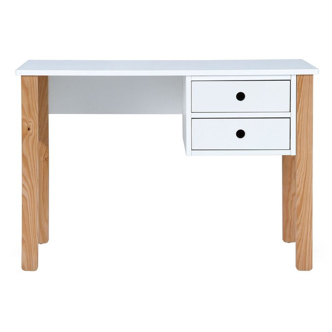 Bureau Scandinave Enfant Piti Bois Clair Blanc Miliboo La Redoute