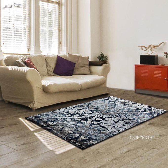 Tapis De Salon Patchwork Brun