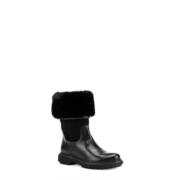 Asheely np abx leather boots black Geox 