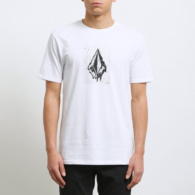 Volcom T-Shirt-Blanc-Coton bio