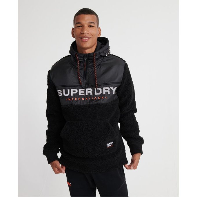 worldwide capuche à zippée Sweat sherpa demi fermeture avec D9EWIYH2