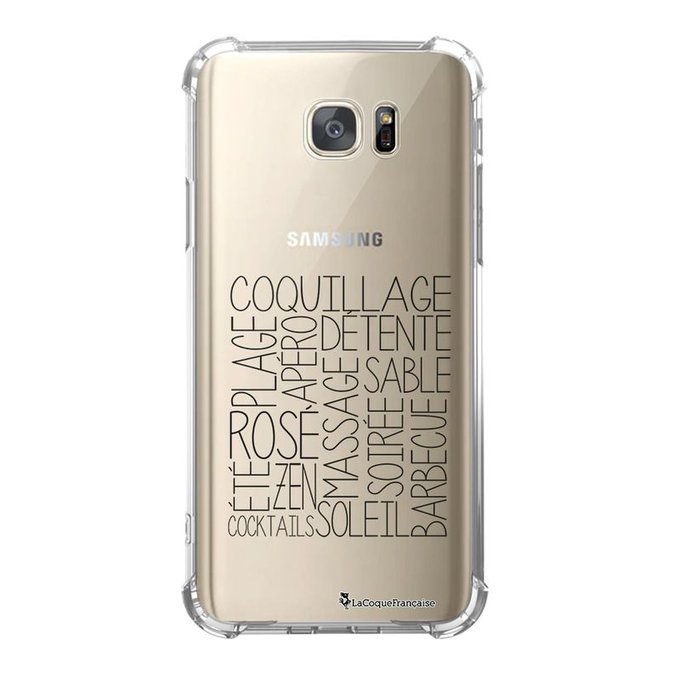 Coque Samsung Galaxy S7 Anti Choc Souple Avec Angles Renforces Les Mots De L Ete La Coque Francaise La Redoute