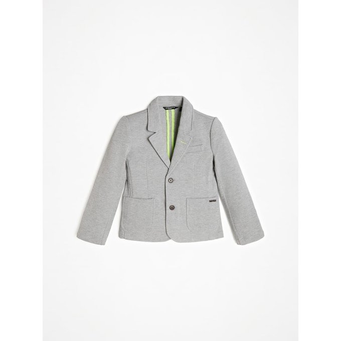 Blazer piqué de coton marciano gris clair Guess Kids | La Blazer 16 ans | La Redoute