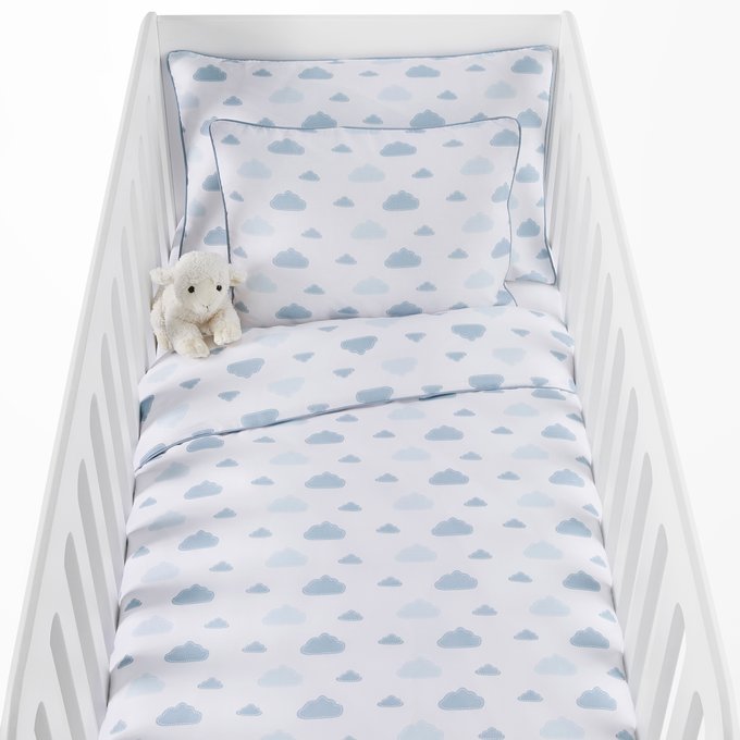 Pure Cotton In The Clouds Baby S Duvet Cover Blue White La
