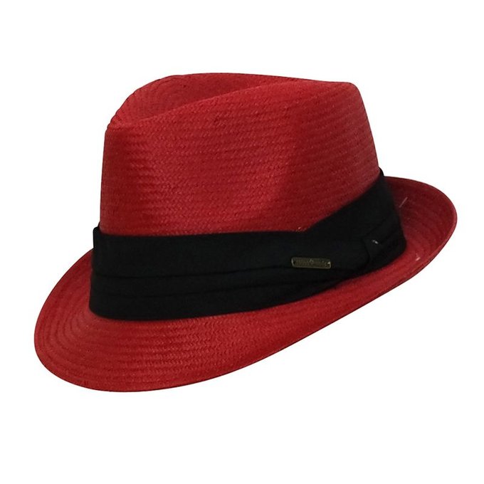 Chapeau-tendance Homme Chapeau Trilby façon Cuir Noir Chapeaux fedora et  trilby