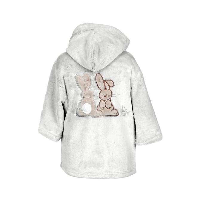 Housse de Couette 80x120cm Lit B/éb/é Coton JERSEY POMPON LAPIN Sensei La Maison du Coton