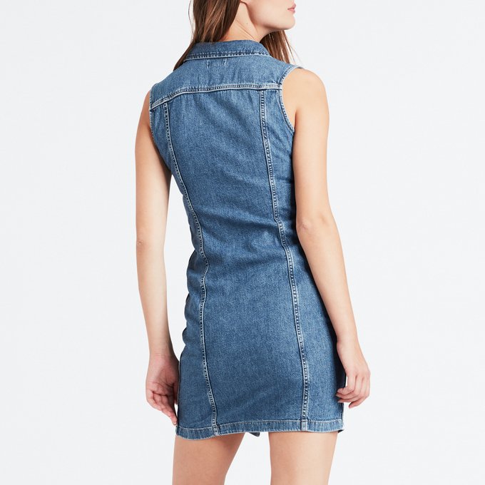 levis aubrey denim dress