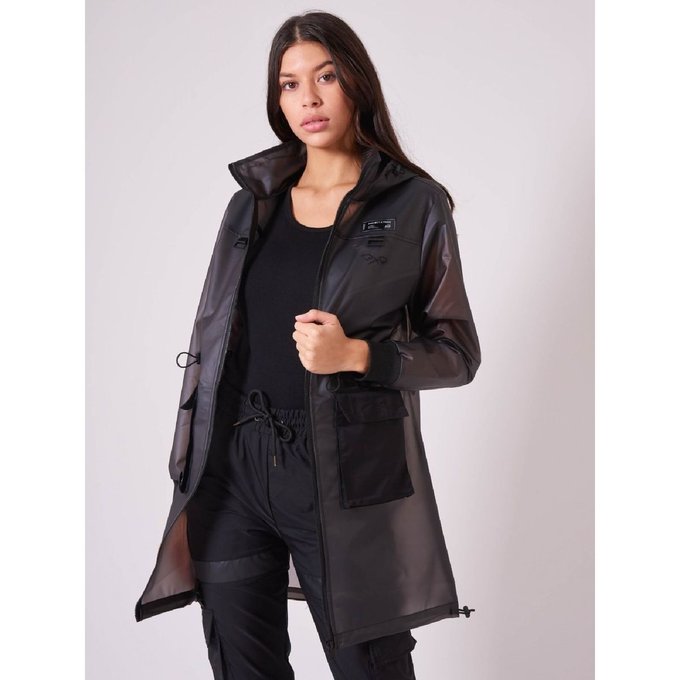 Imperméable transparent noir Project X | La Redoute Imperméable transparent noir Project X | La Redoute