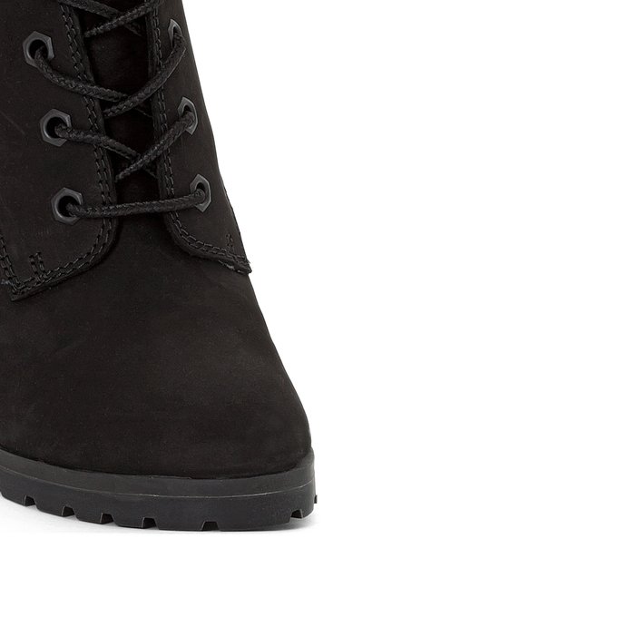 black timberland boots heels