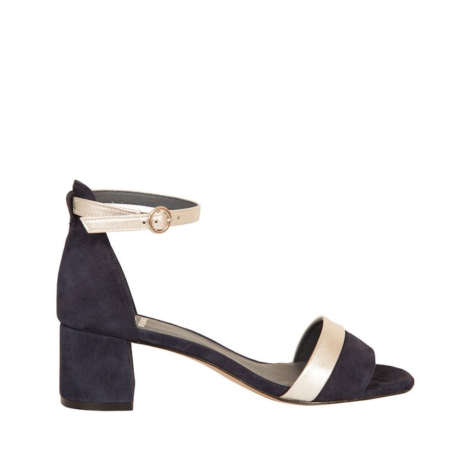navy blue ankle strap sandals