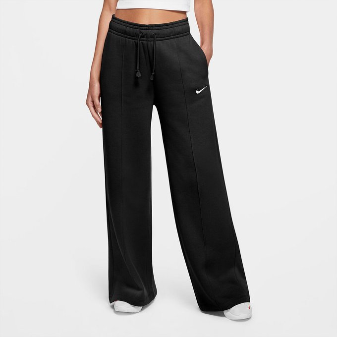 Wide leg joggers in cotton mix , black 