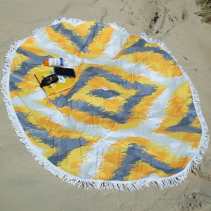 Serviette De Plage Ronde épaisse