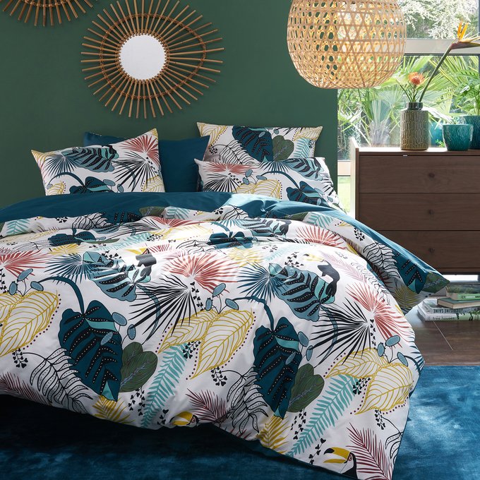 Macara Cotton Percale Duvet Cover Printed La Redoute Interieurs