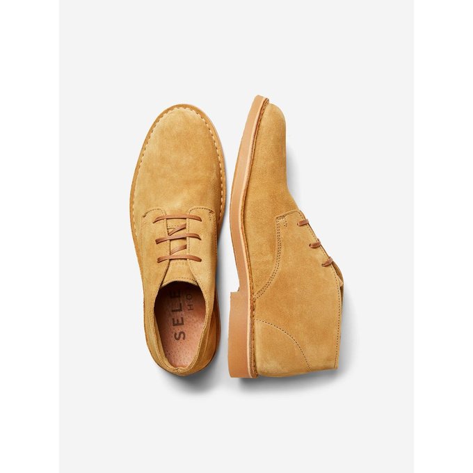 Bottines chukka desert boots en daim - Selected Homme | La Redoute