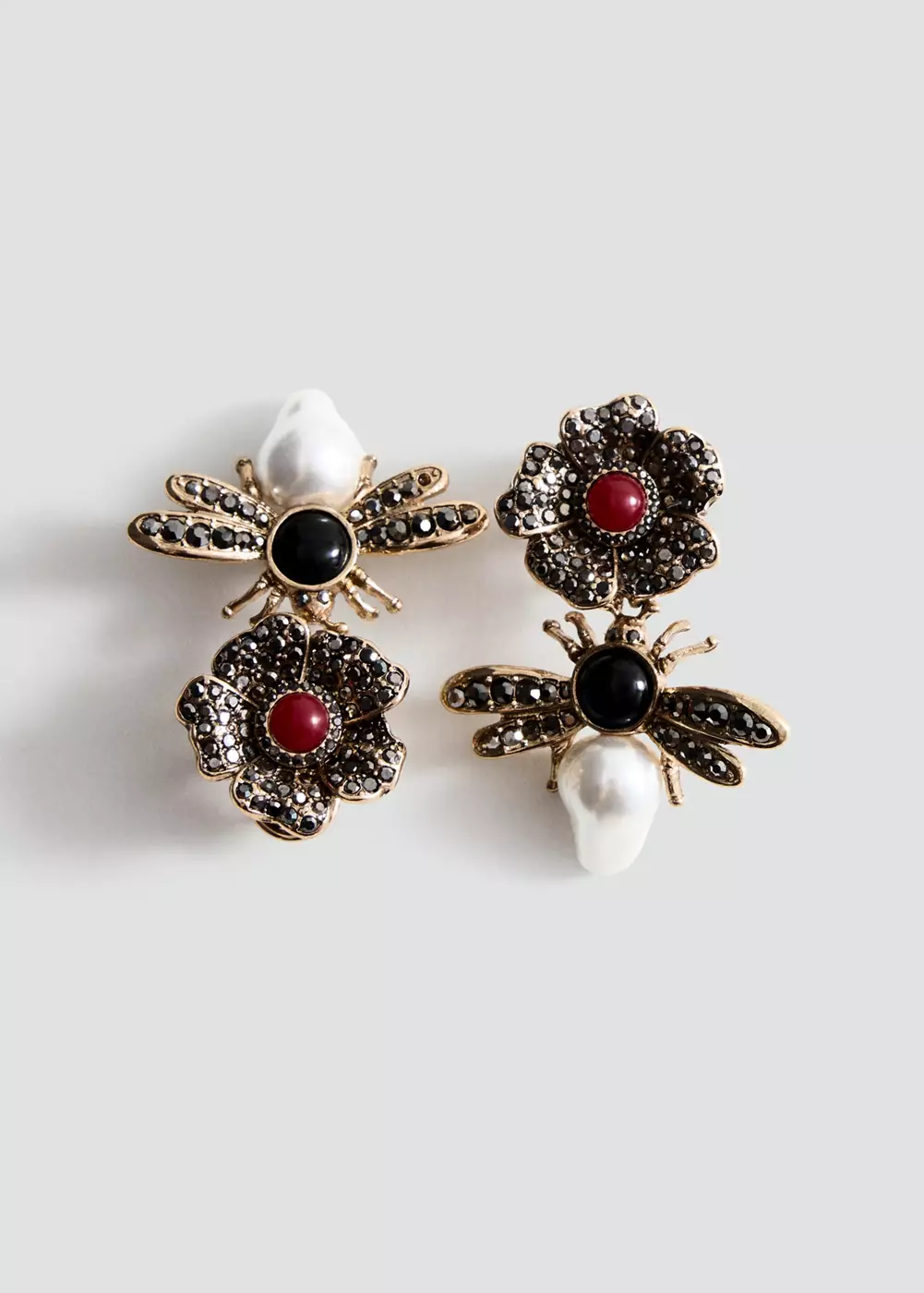 Boucles d'oreilles pendantes cristaux, MANGO