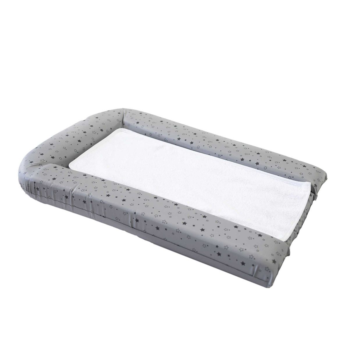 Matelas à langer + eponges amovibles Gris, DOMIVA