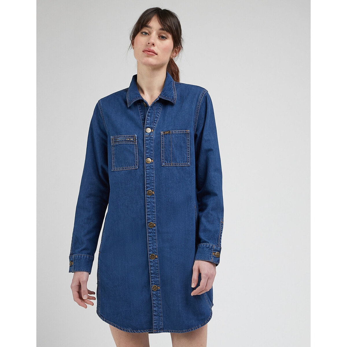 Robe chemise en jean into the moon Lee La Redoute