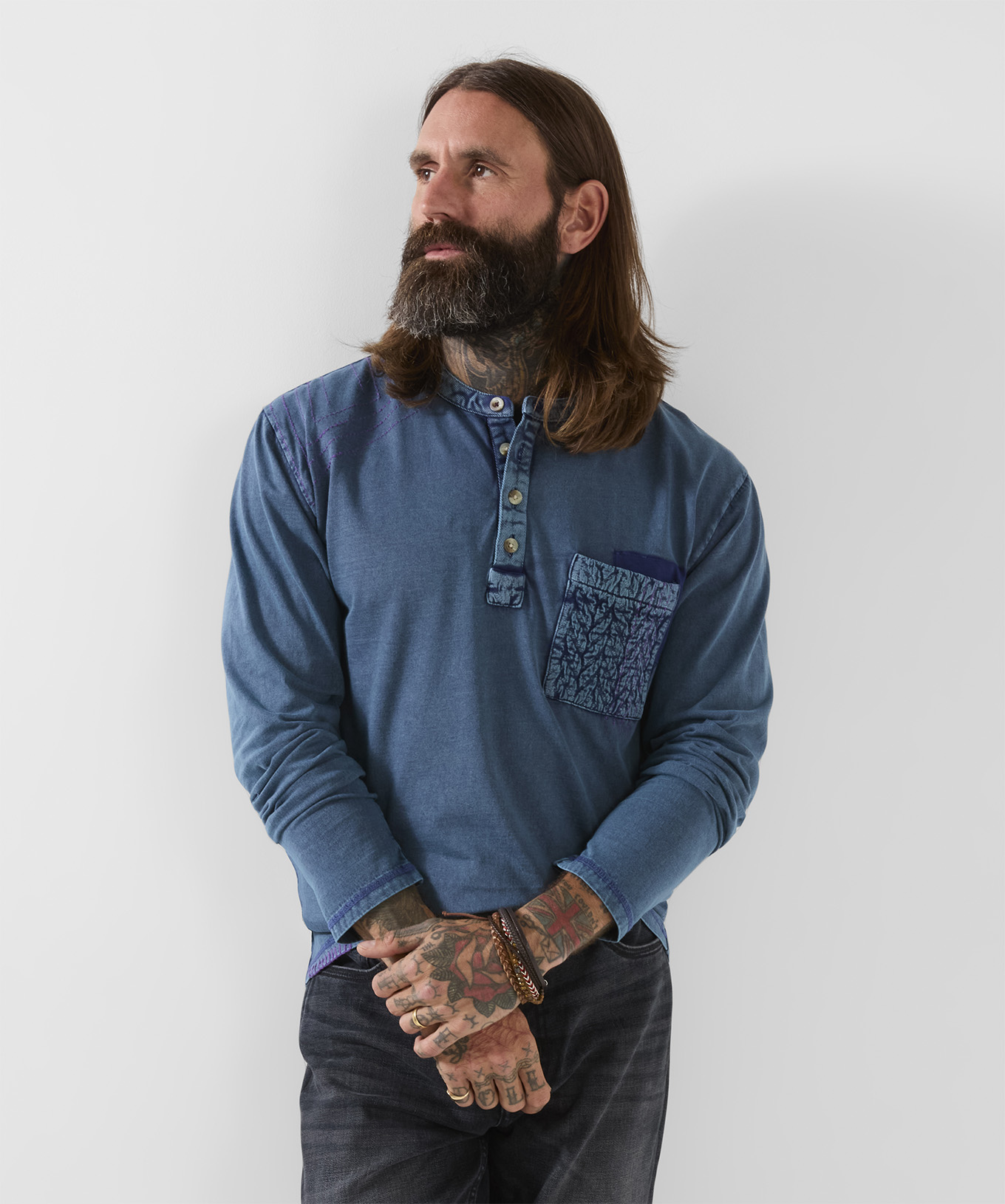 Incroyable Henley Indigo Personnalisé, JOE BROWNS