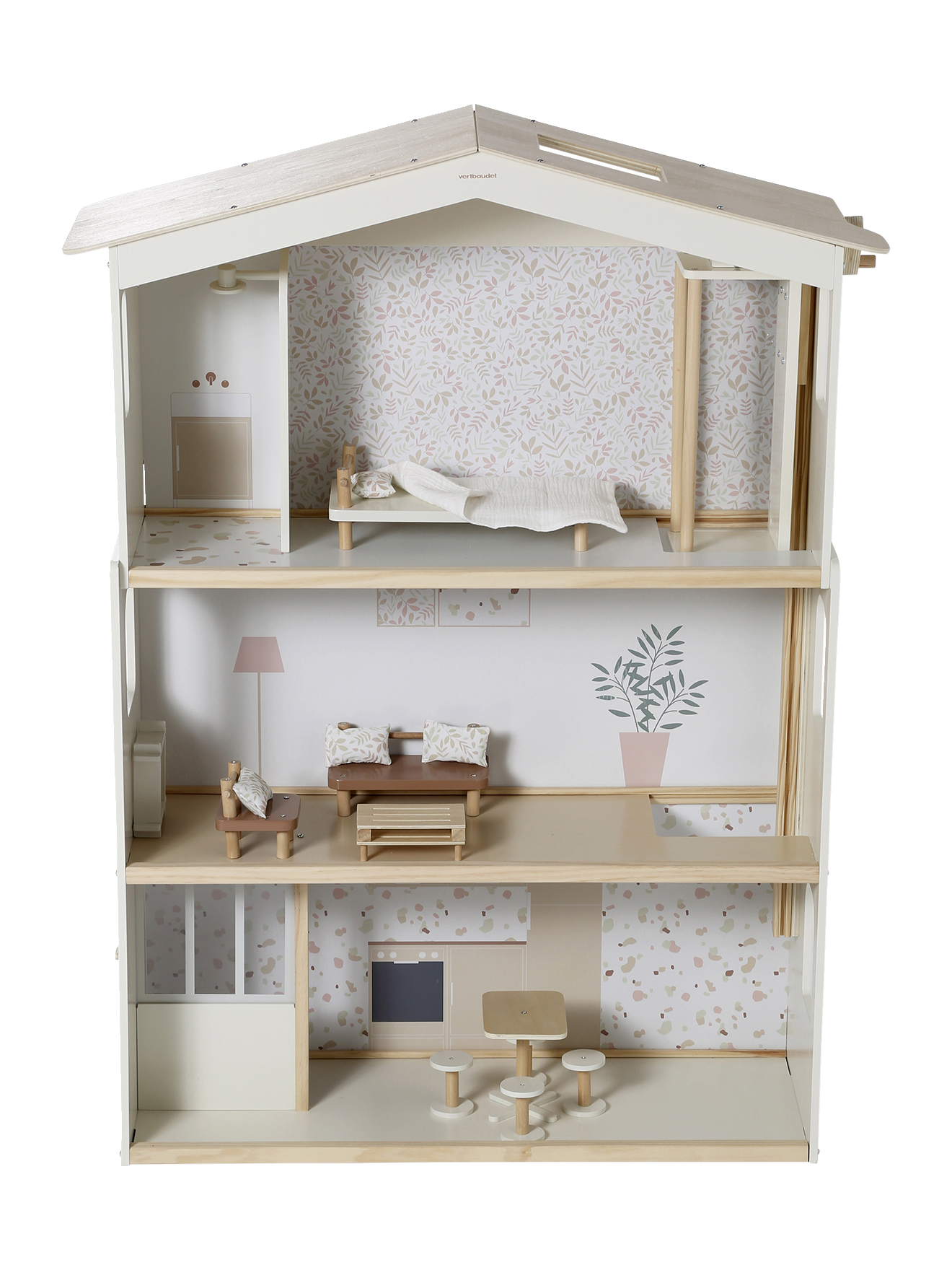 Maison de poupée en bois FSC®, VERTBAUDET