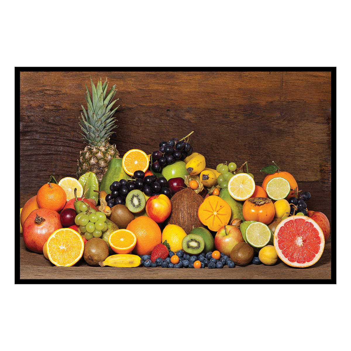 Affiche encadrée corbeille de fruits, HEXOA