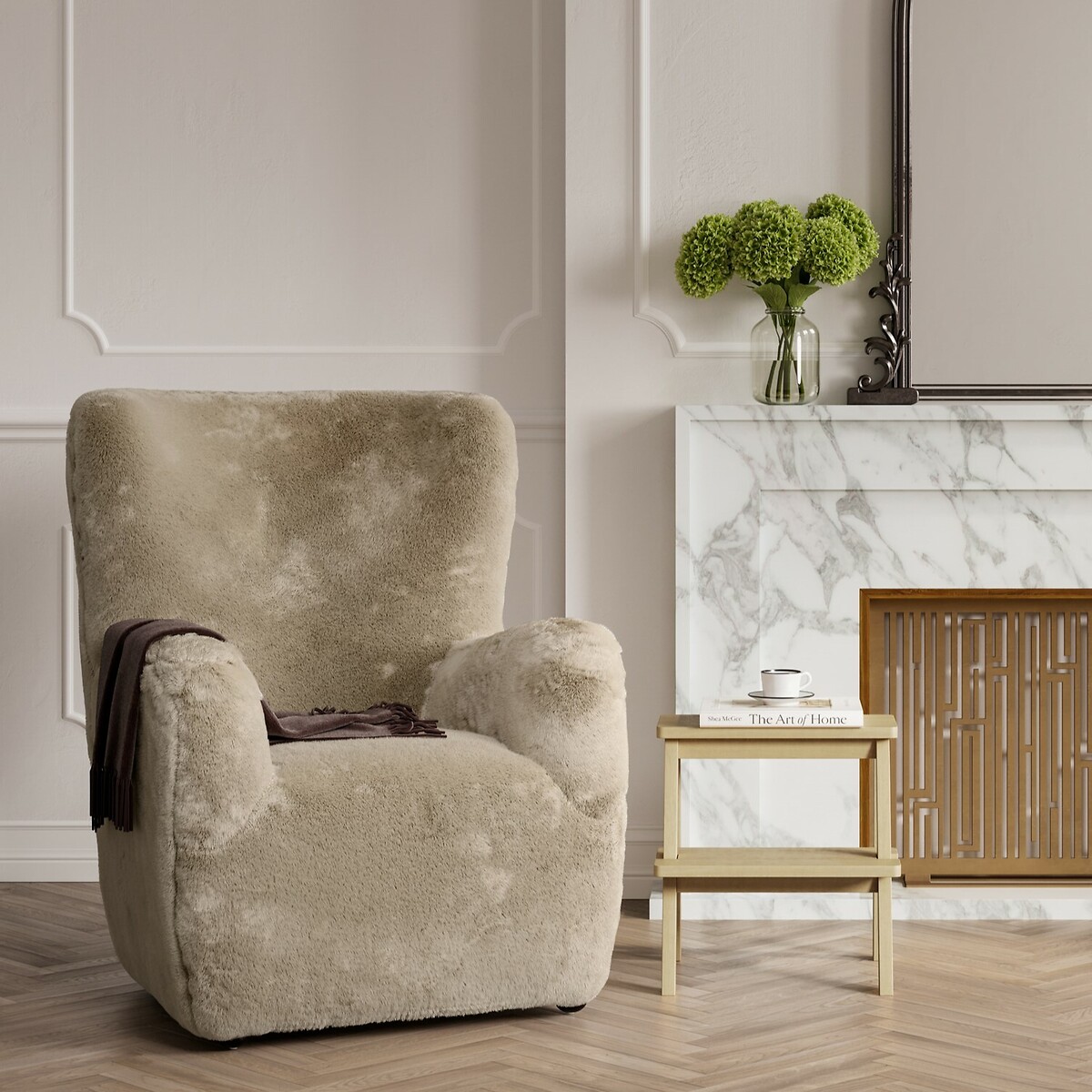 Thor Faux Fur Armchair, ÉDITÉ