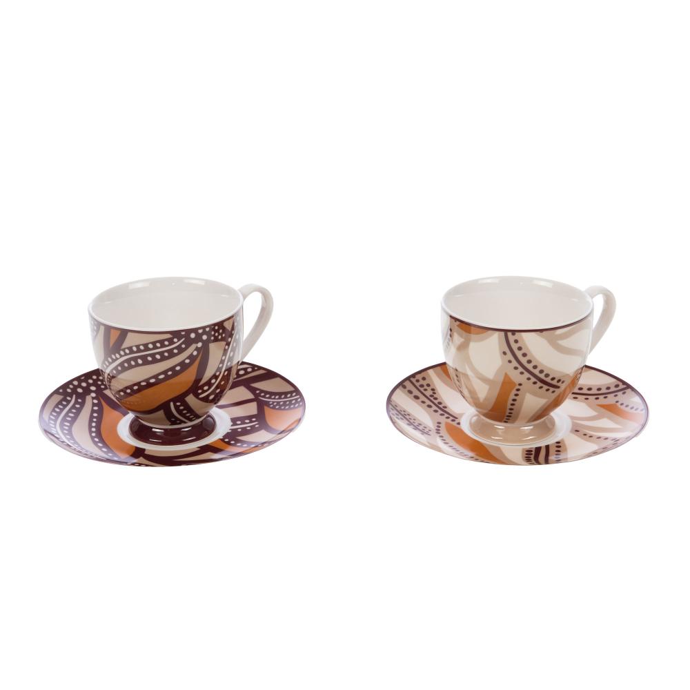 Coffret de 2 tasses à thé Bettina, AMADEUS