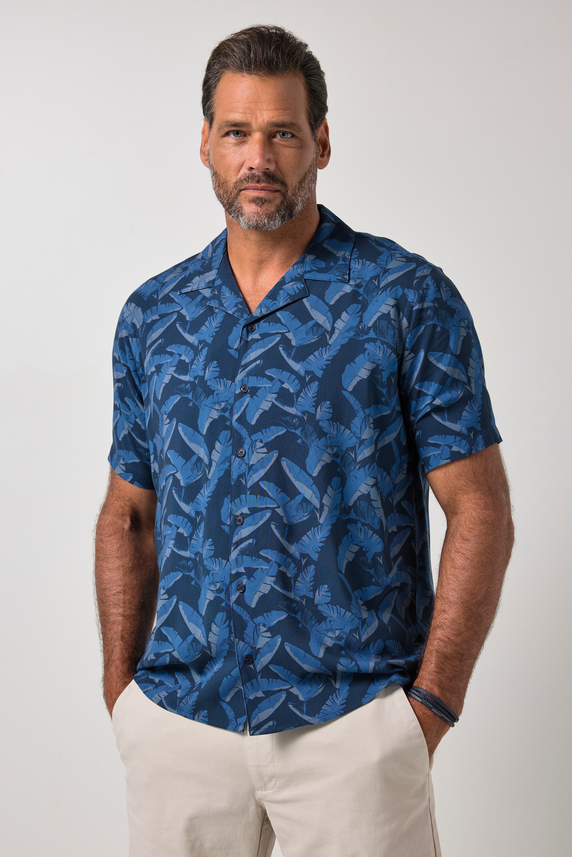 Chemise en viscose, imprimé all-over, JP1880