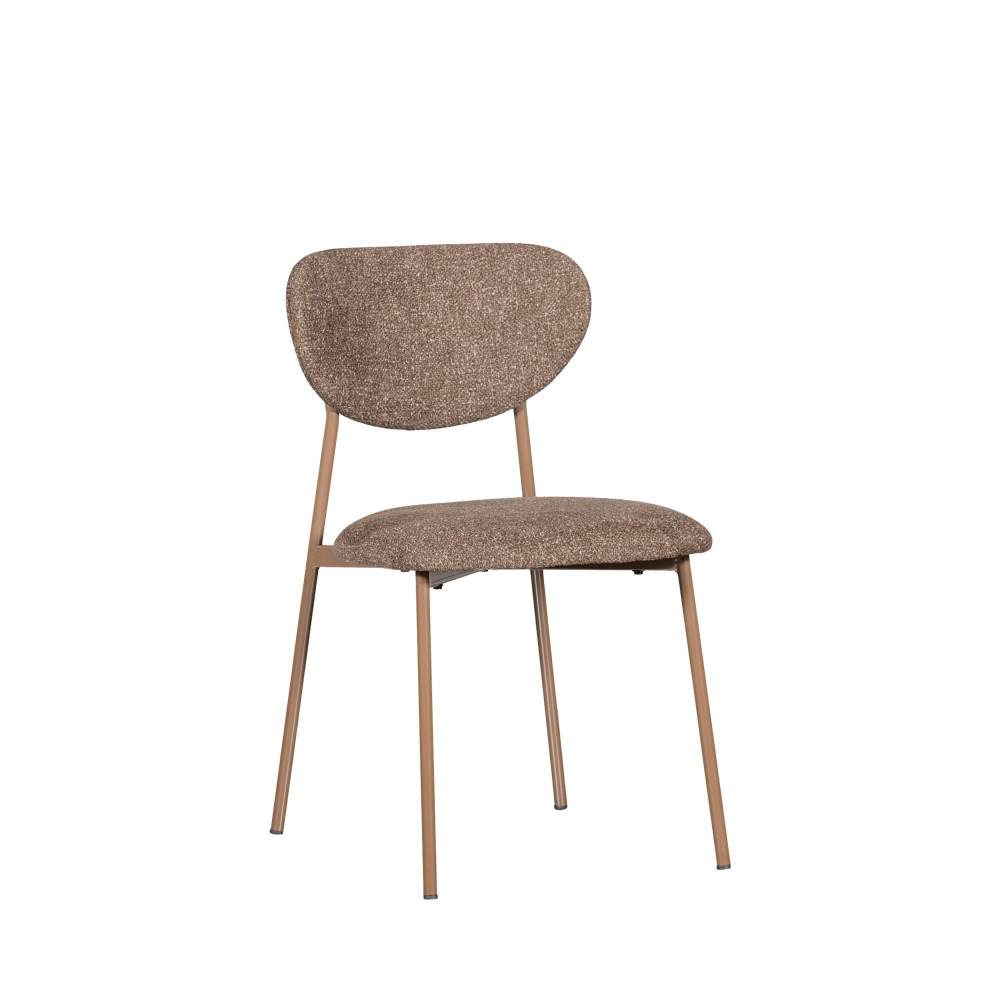Lot de 2 chaises en tissu et métal- VALOR, WOOOD