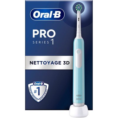 Brosse à dents électrique Pro 1 Bleue Cross Action + 1 brossette ORAL B