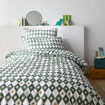 Ernesto Graphic 50% Recycled Cotton Duvet Cover LA REDOUTE INTERIEURS