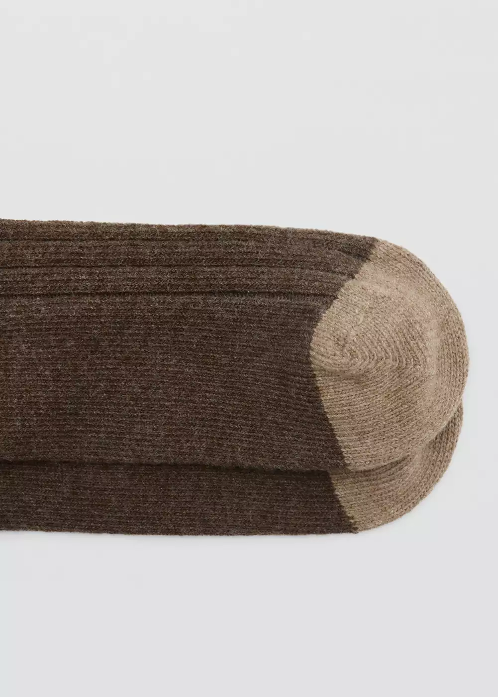 Chaussettes bicolores en coton, MANGO MAN