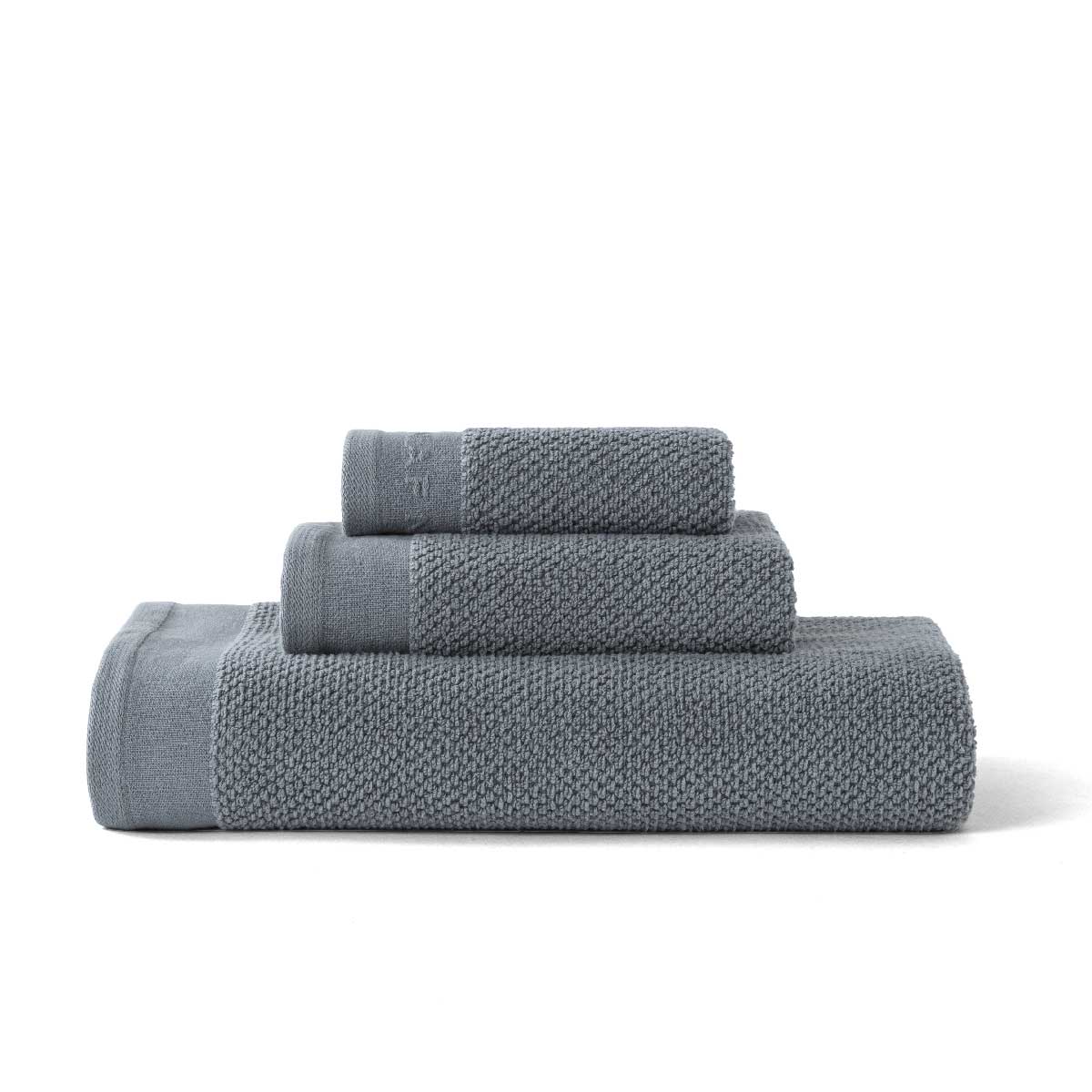 Lot 3 serviettes éponge 500 gr/m2 100% coton, LIVING (30x50+50x90+90x150 cm), NAF NAF HOME